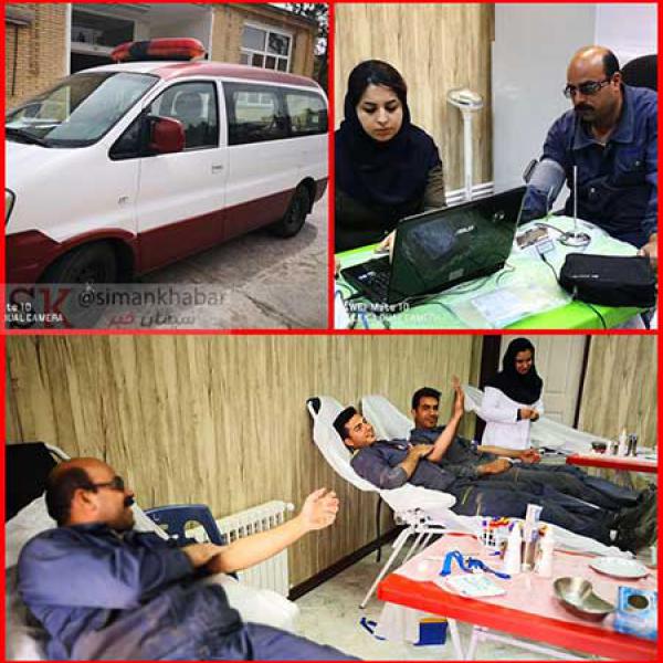 برپایی برنامه اهداء خون در شرکت سیمان کرمان